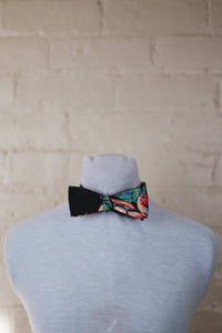 Bow Tie - Black and Pink Floral